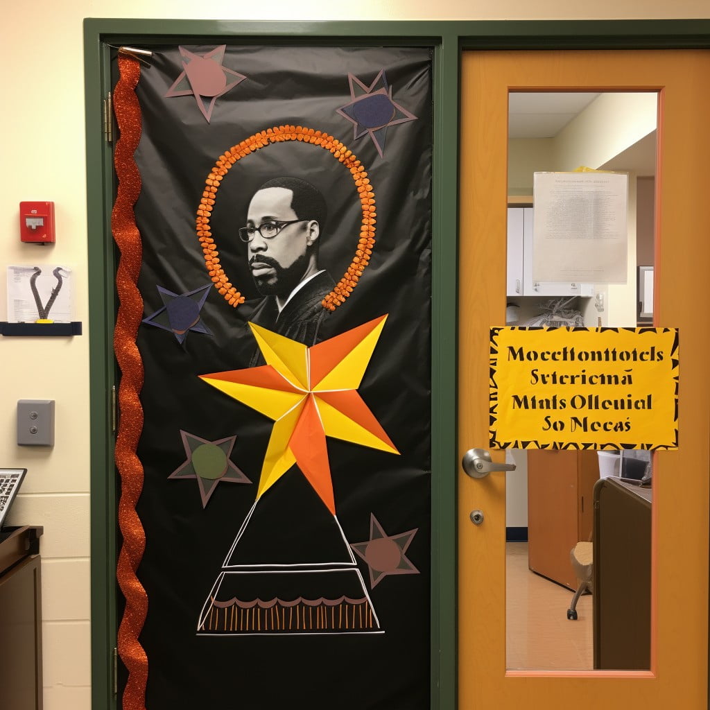door featuring influential black authors