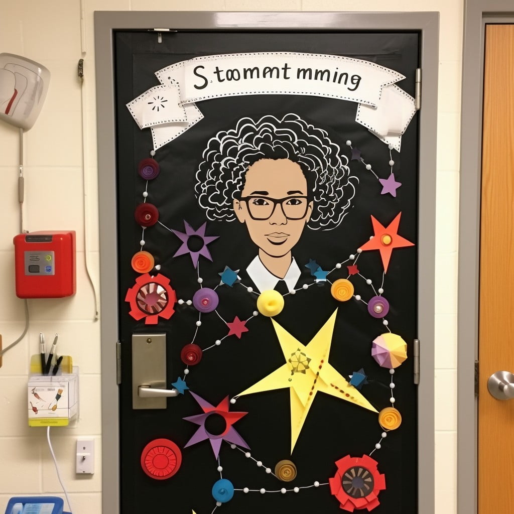 door representing black contributions in stem