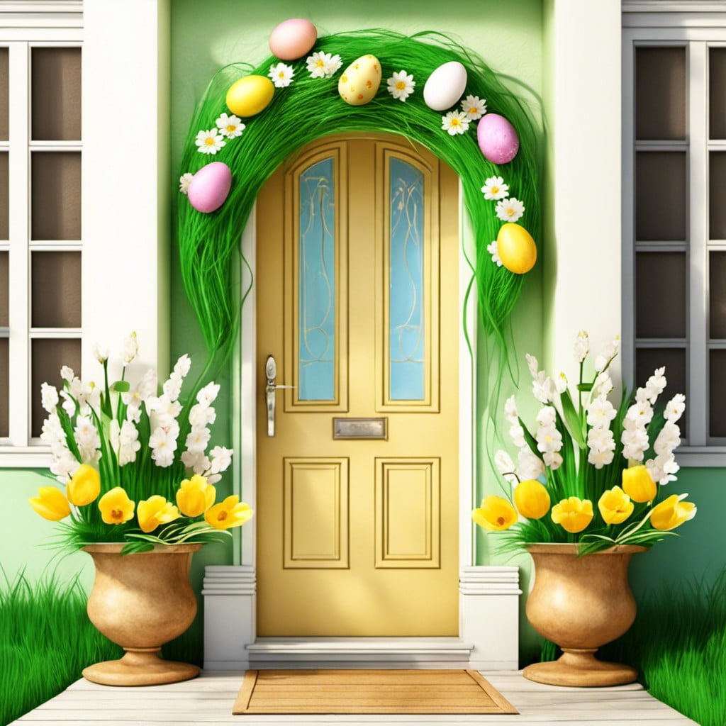 easter egg inspired door hanging