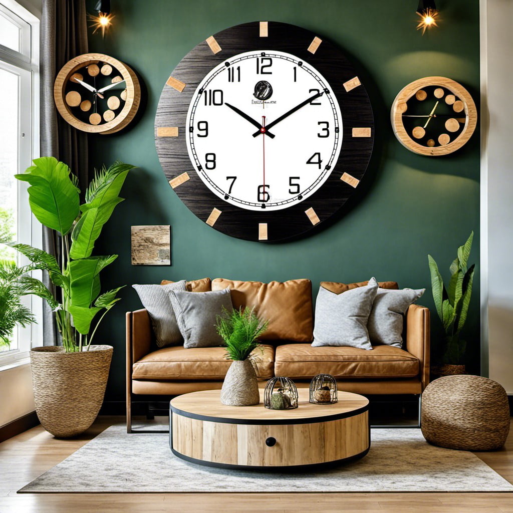 eco friendly recycled material clock