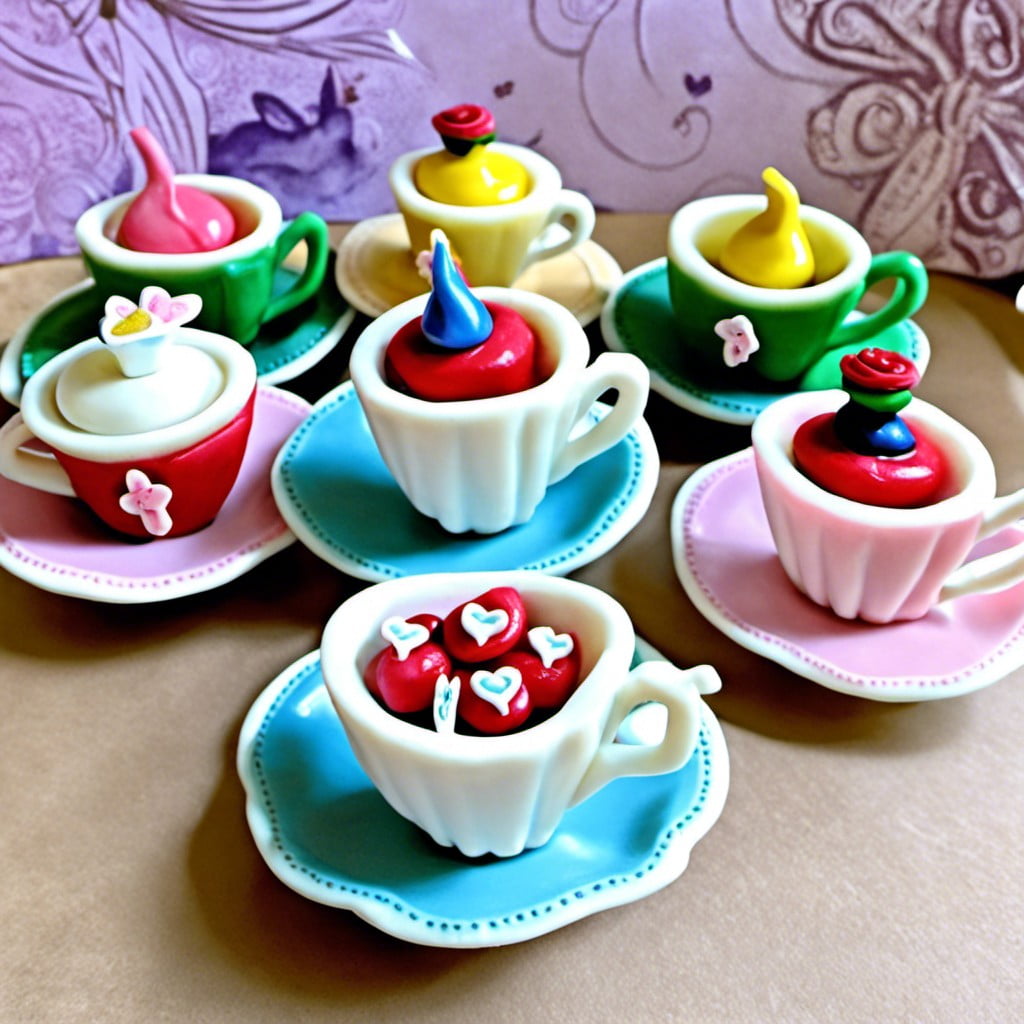 edible tea cup treats