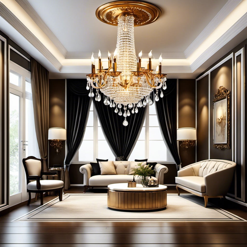 elegant chandeliers