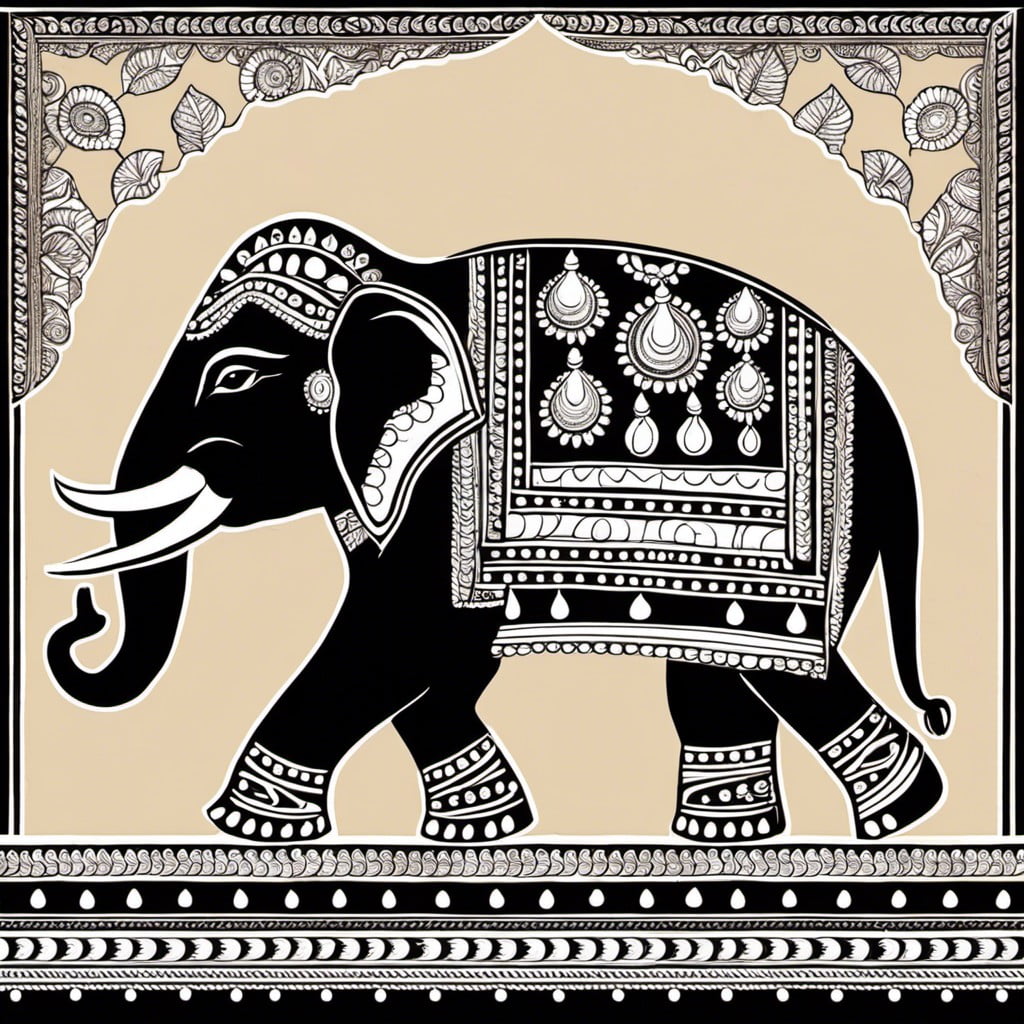 elephant motif decorations