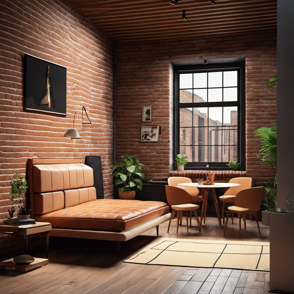 exposed brick walls