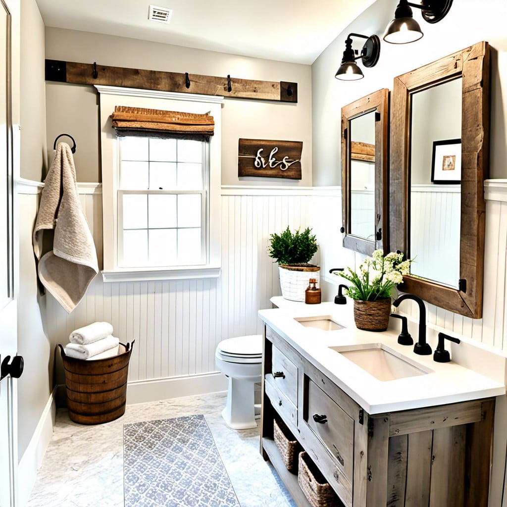 farmhouse style with barn wood