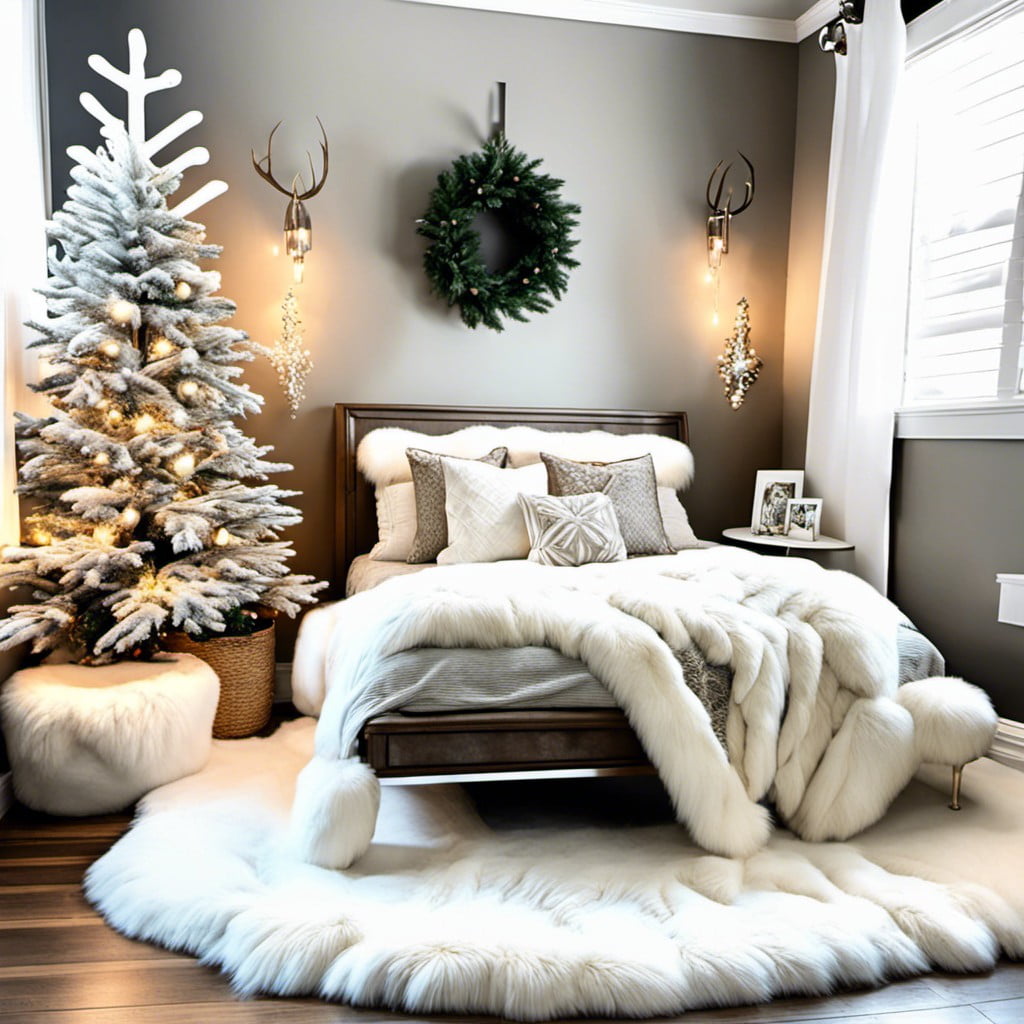 faux fur white rugs