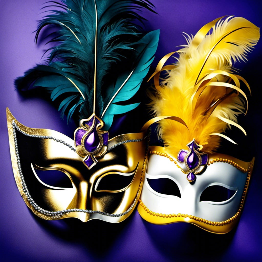 feathered masquerade masks