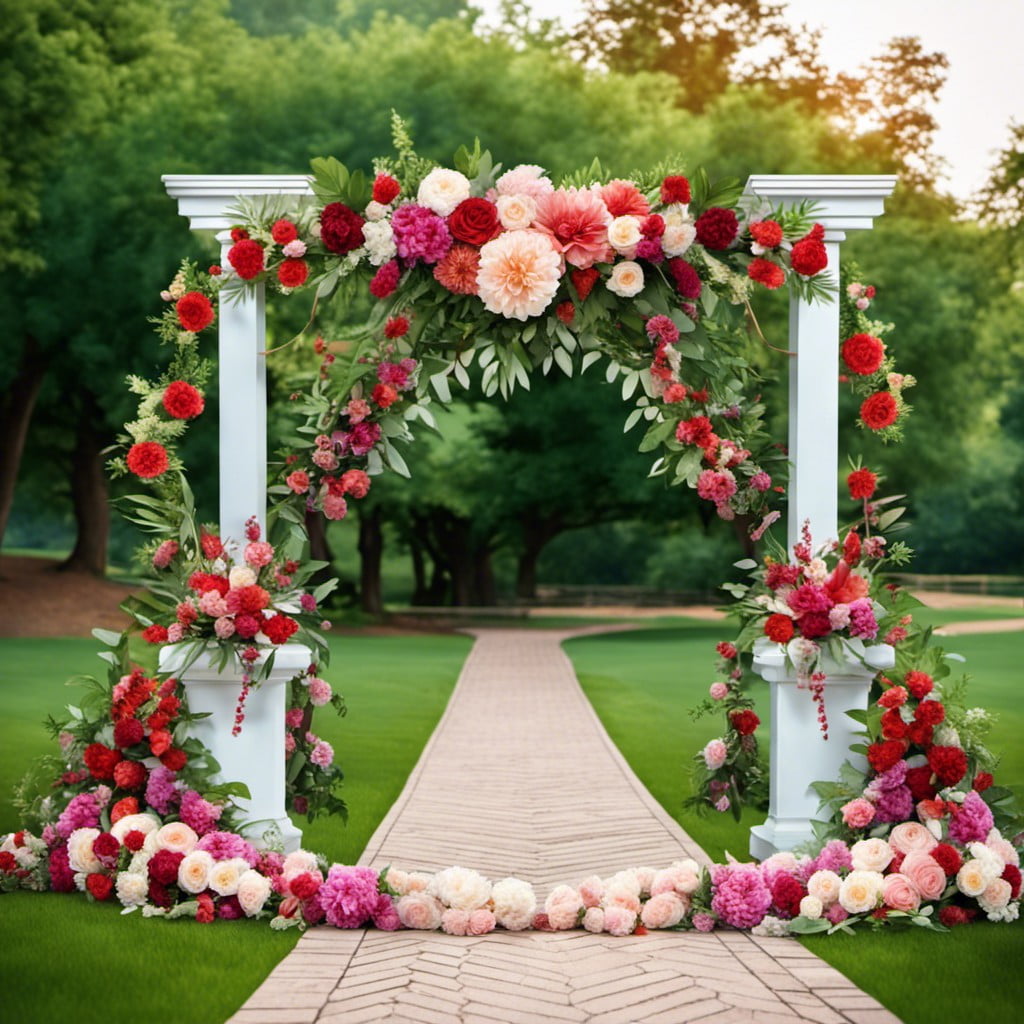 floral and leaf garlands