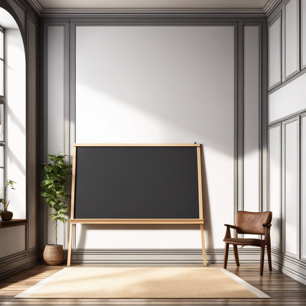 full wall chalkboard or whiteboard