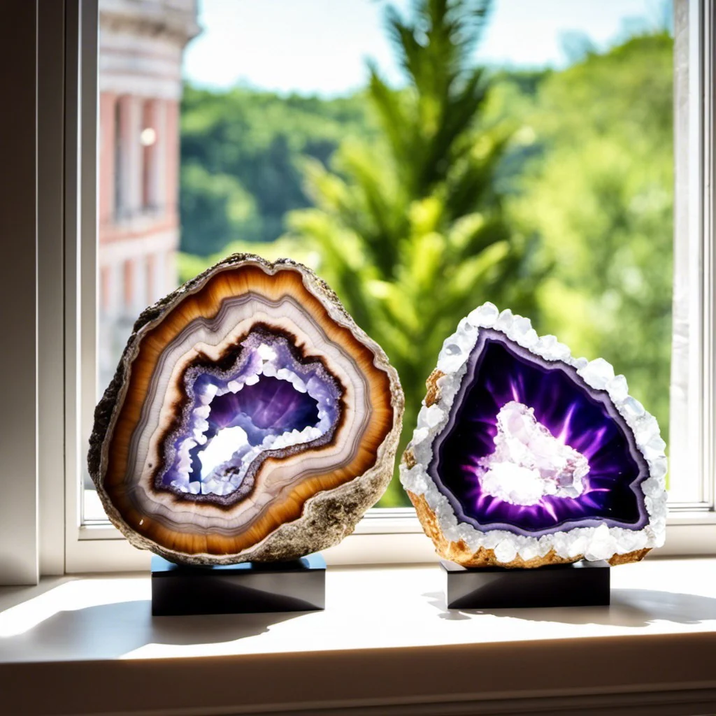 geode and crystal displays