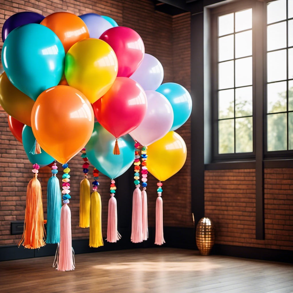 giant balloons with tassels