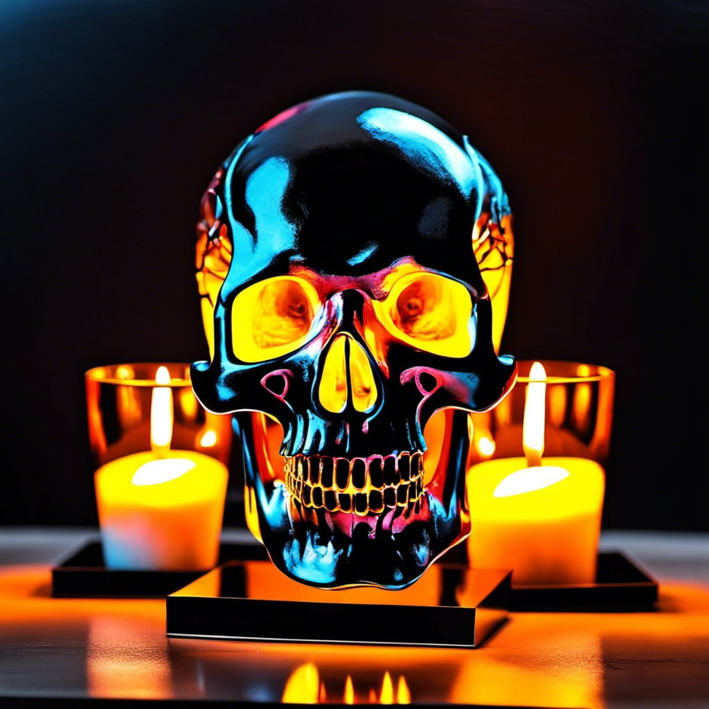 glowing skull centerpieces