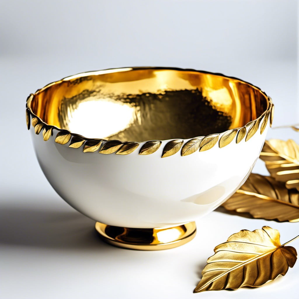 gold leaf bowl