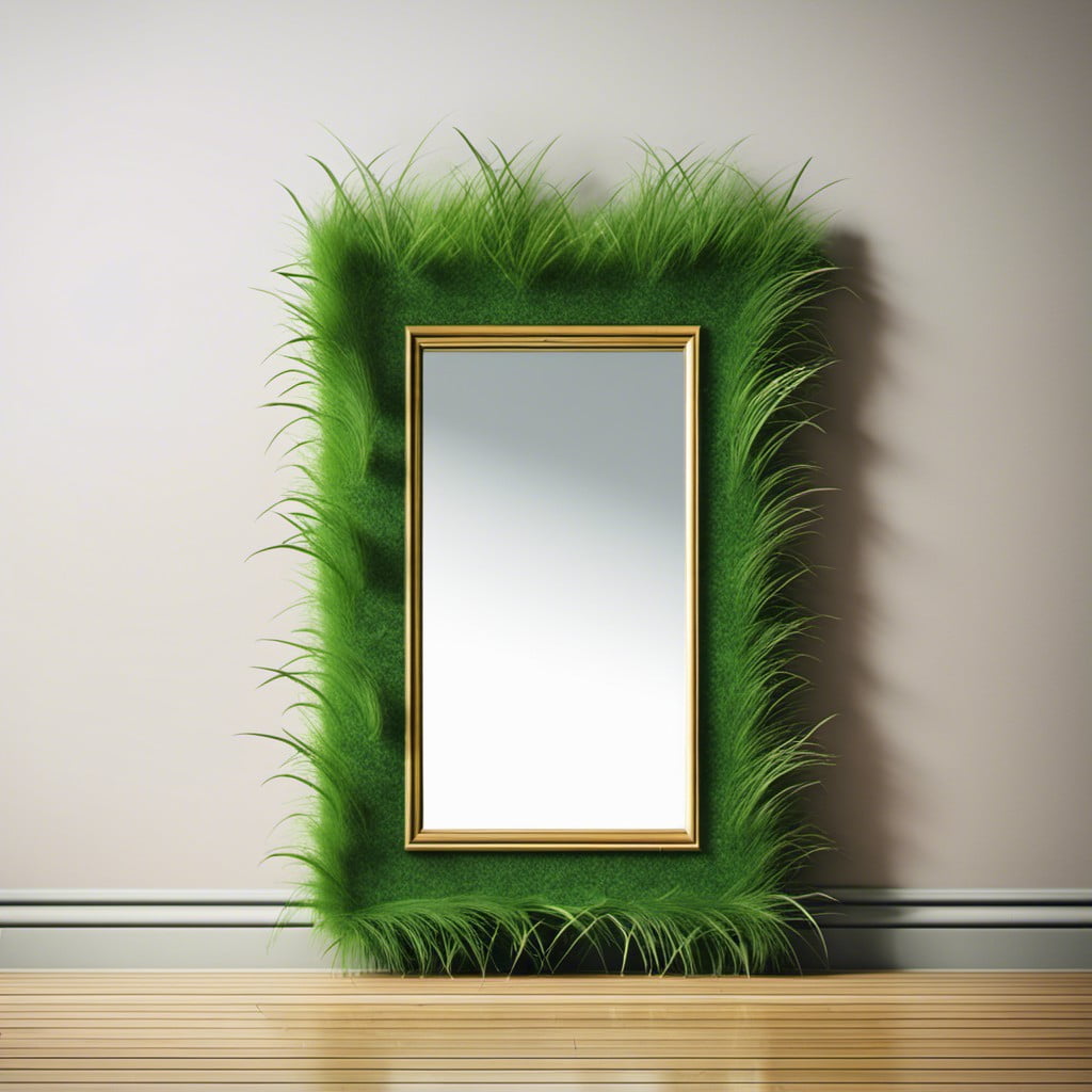 grass mirror frame