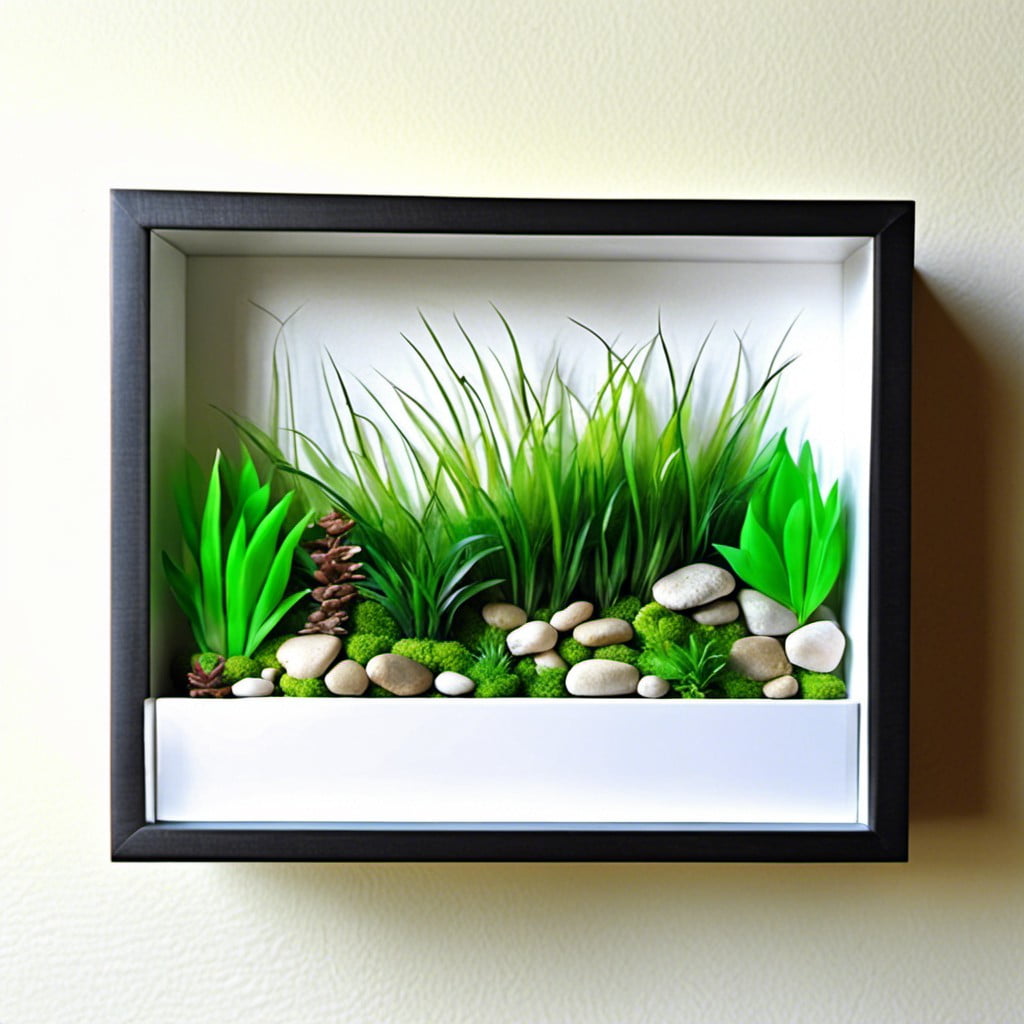 grass terrarium wall art