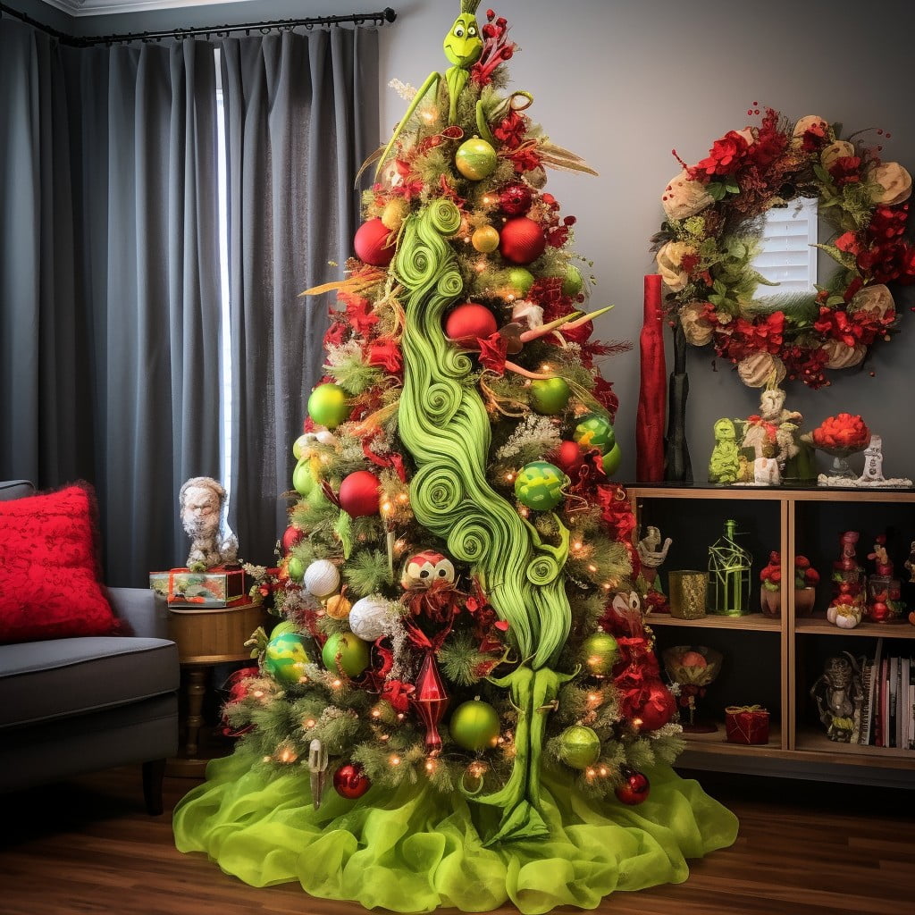 grinch themed christmas tree