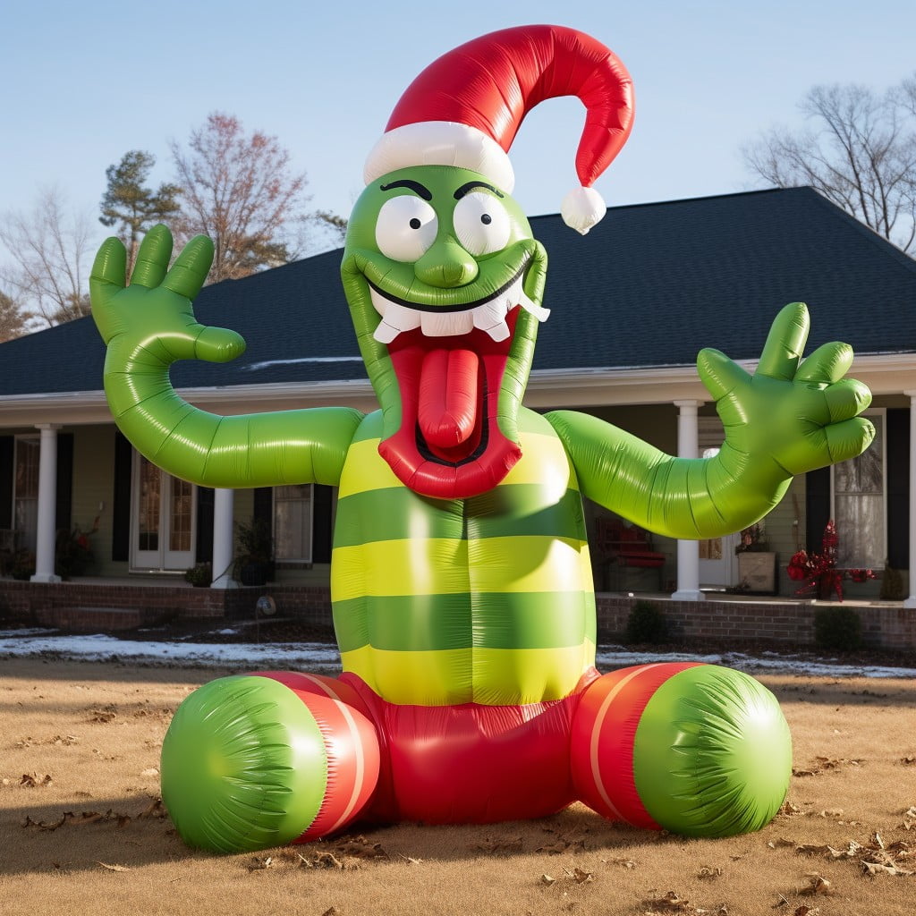 grinch themed outdoor inflatables
