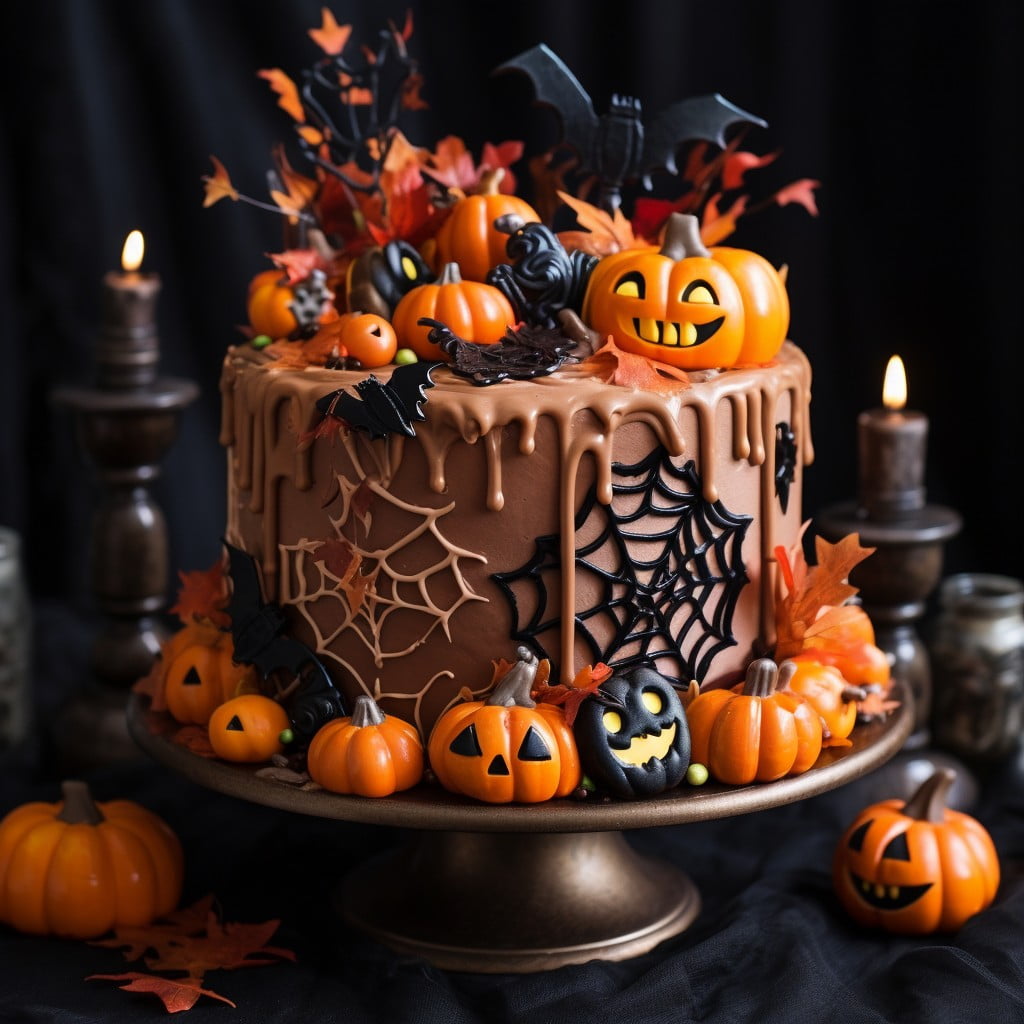 halloween inspired spooky cake