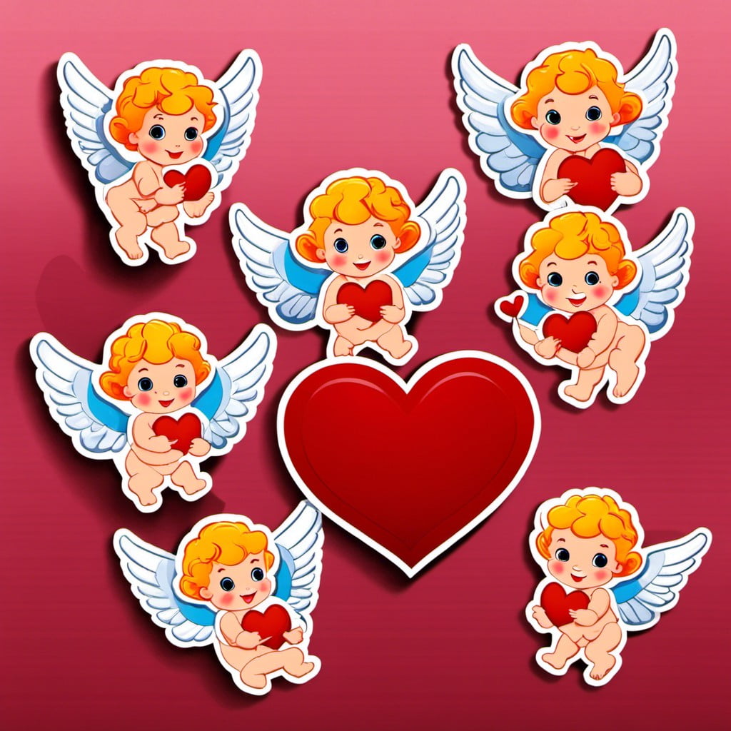 handmade cupid cutouts