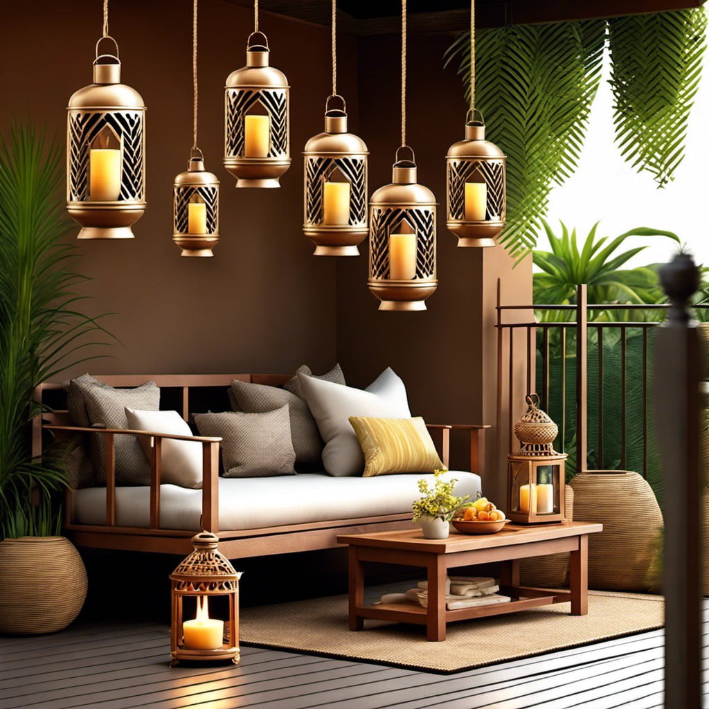 hanging candle lanterns