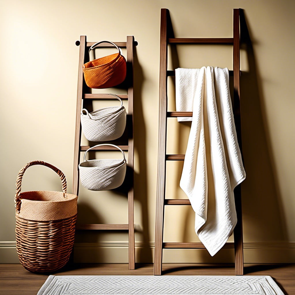hanging mini woven baskets