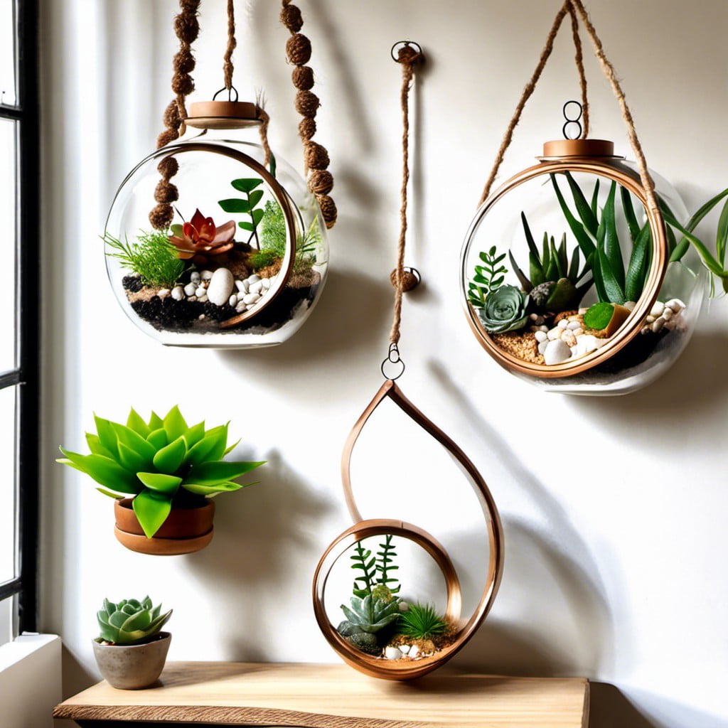 hanging terrariums