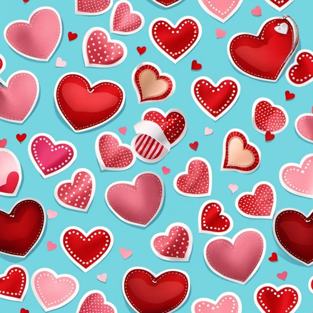heart shaped stickers