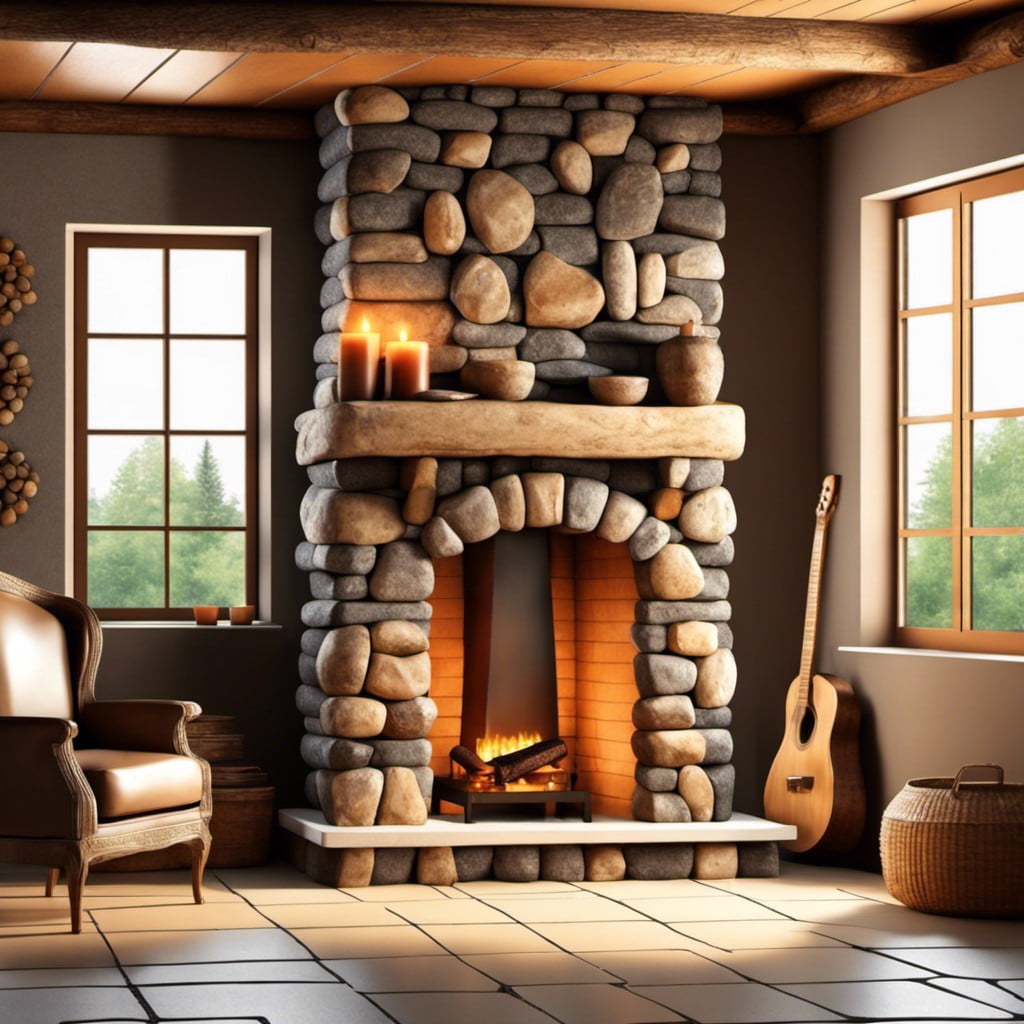 install a stone fireplace