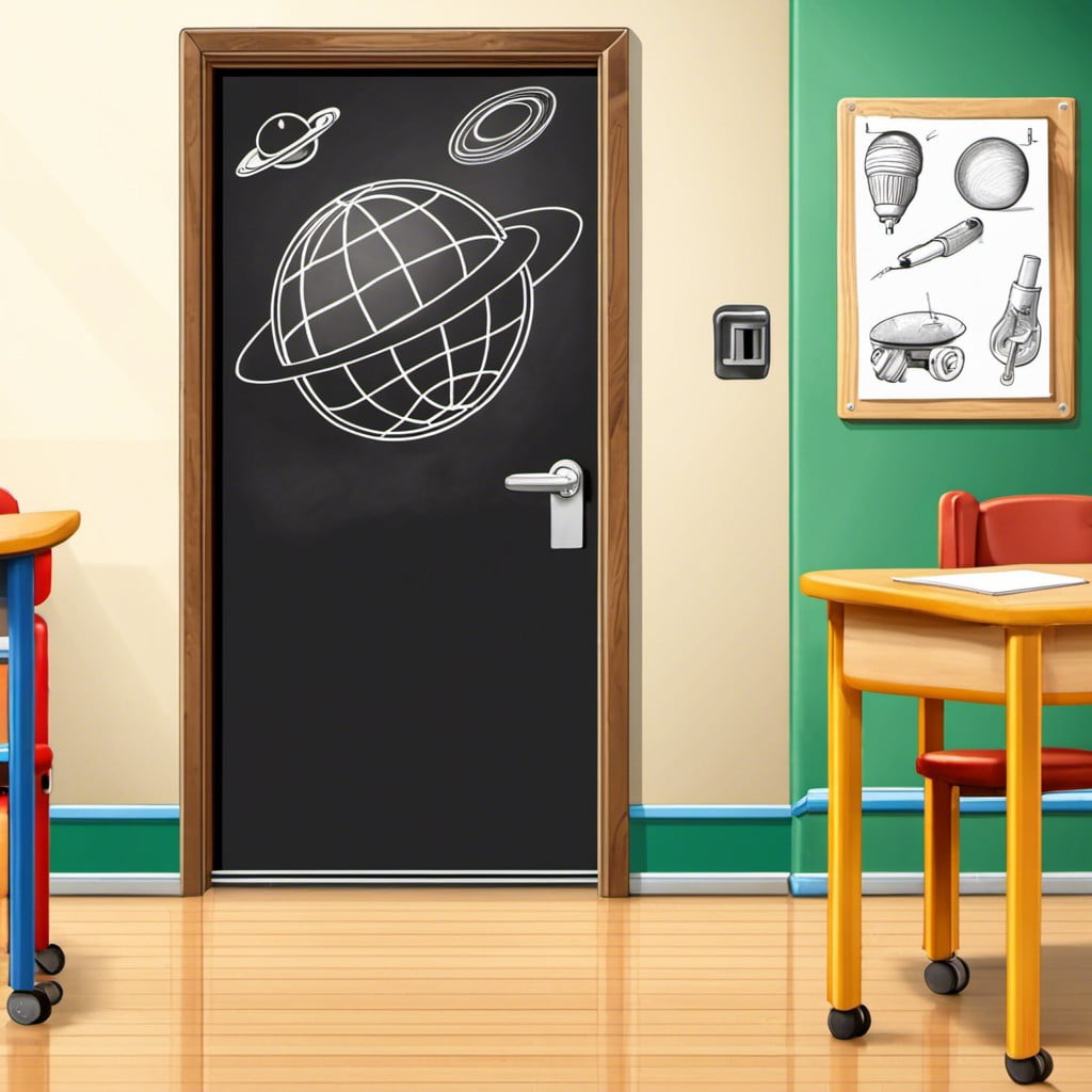 interactive chalkboard door