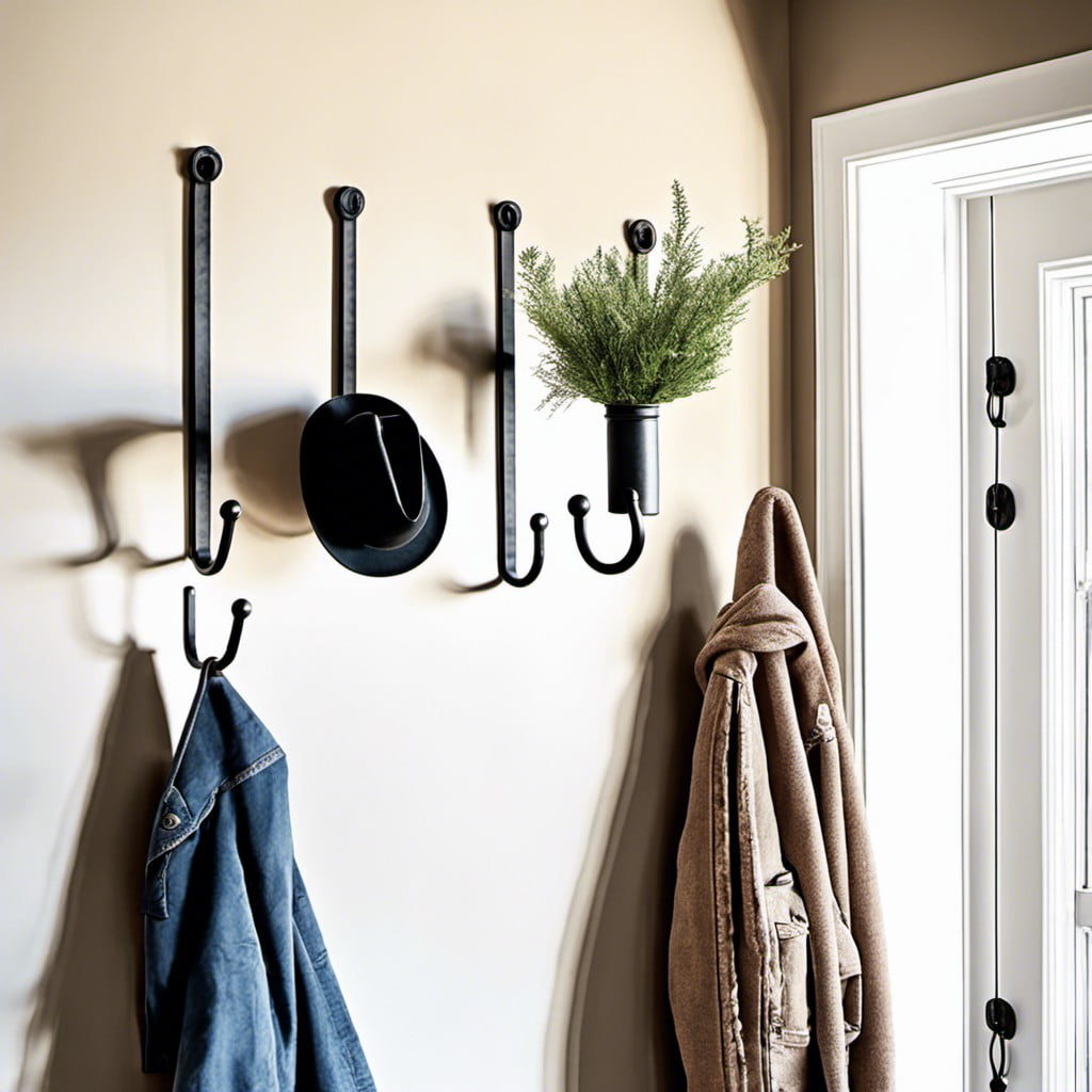 iron rod wall hooks for hanging decorations
