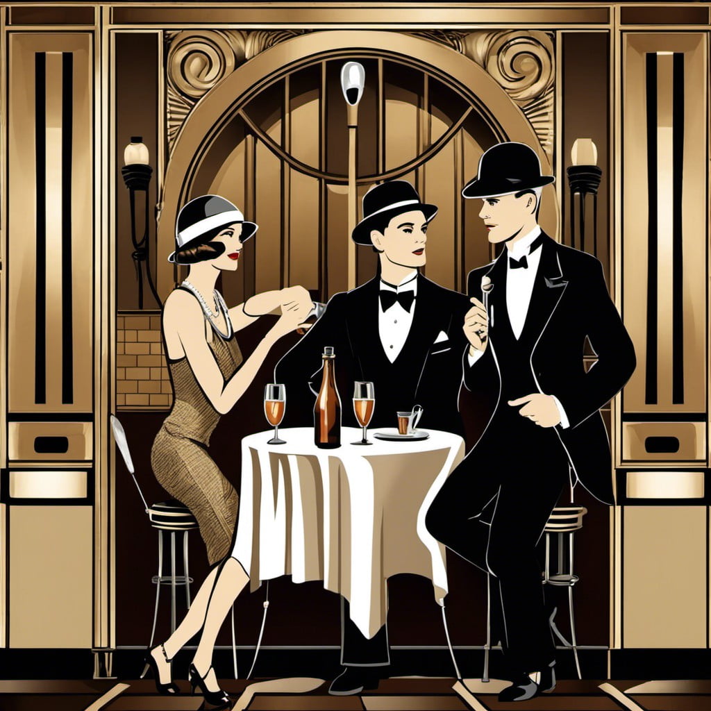 jazz age inspired wall murals