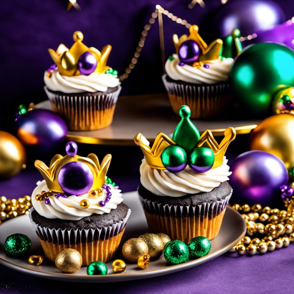 king cake inspired cupcakes