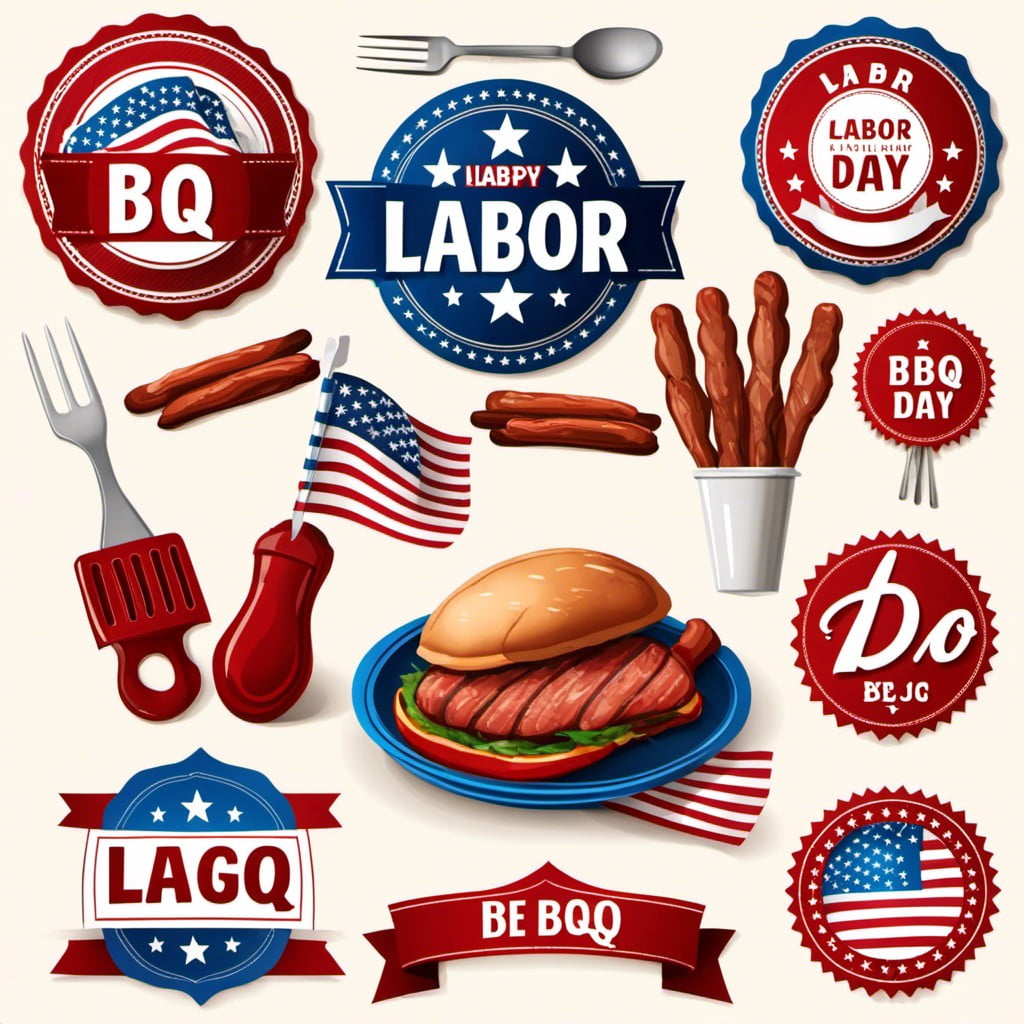 labor day bbq food labels