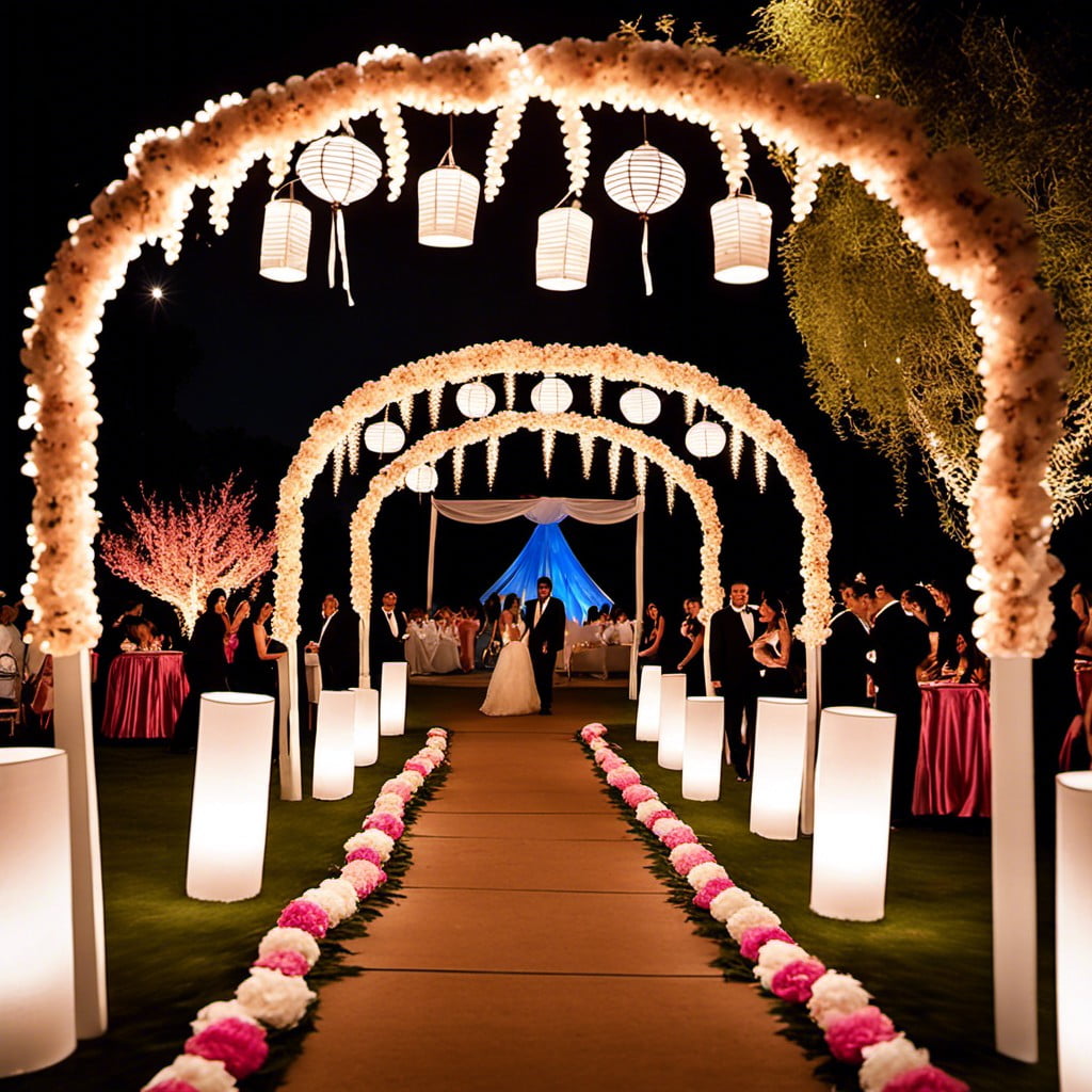 lantern lit walkways