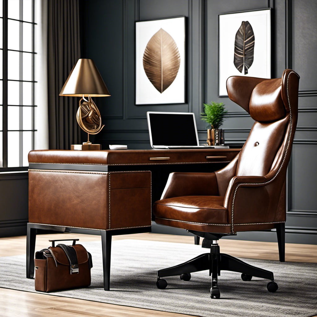 leather desk chair