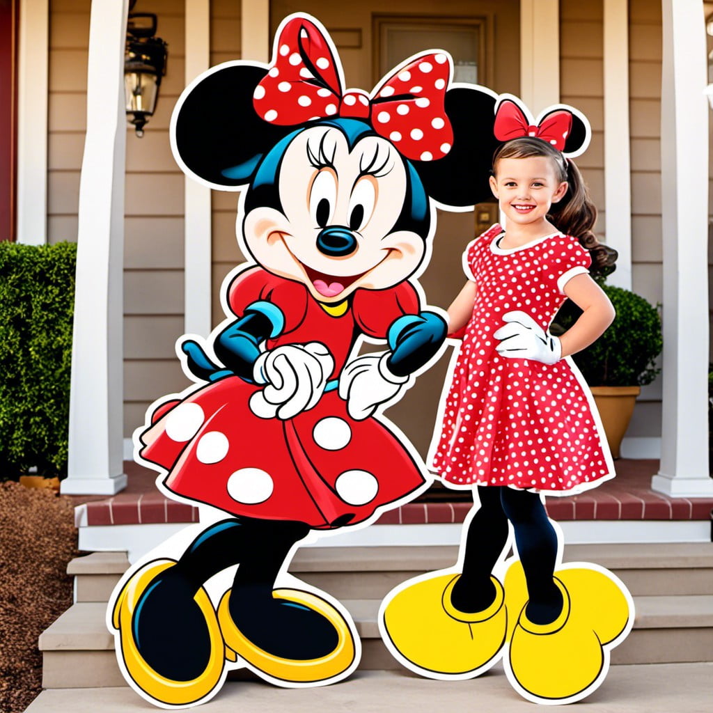 life size minnie mouse cardboard standee