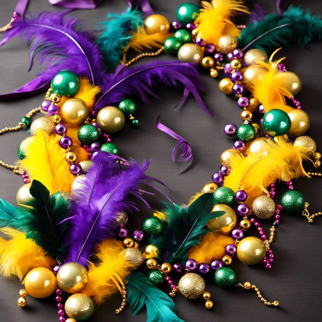 mardi gras garland