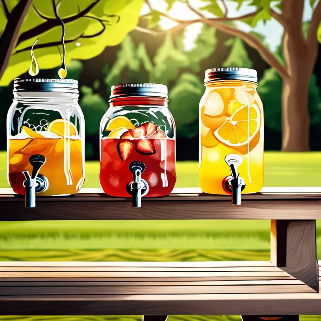 mason jar drink dispensers