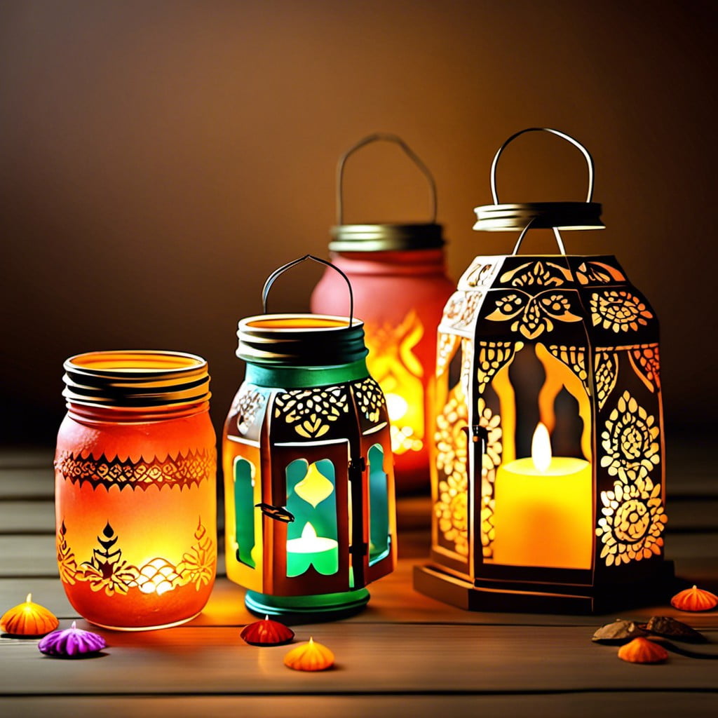 mason jar lanterns