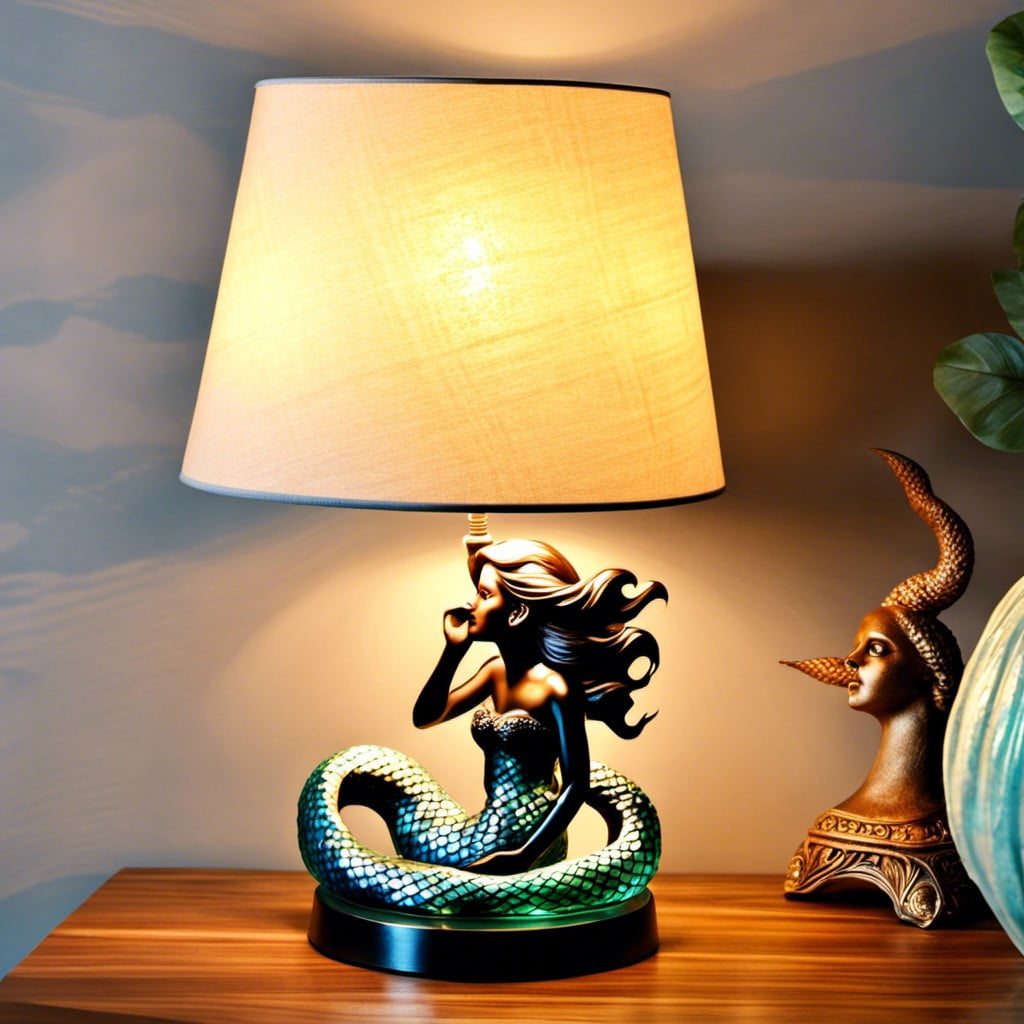 mermaid inspired table lamp