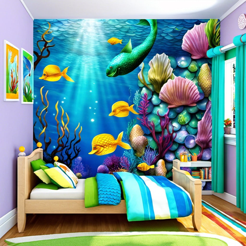 mermaid scale wall decals