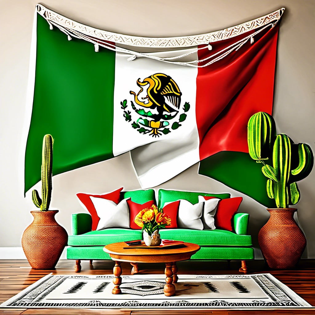 mexican flag inspired decorations
