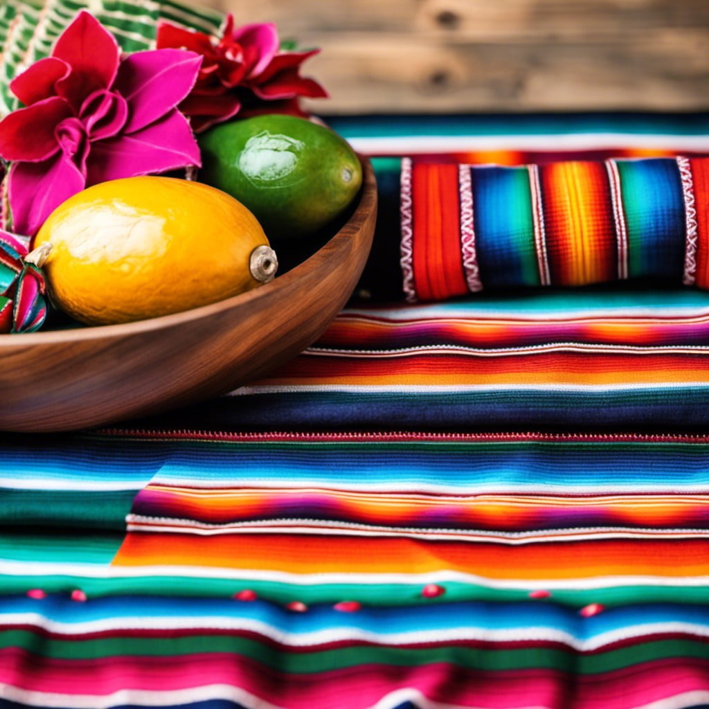 mexican serape table runner