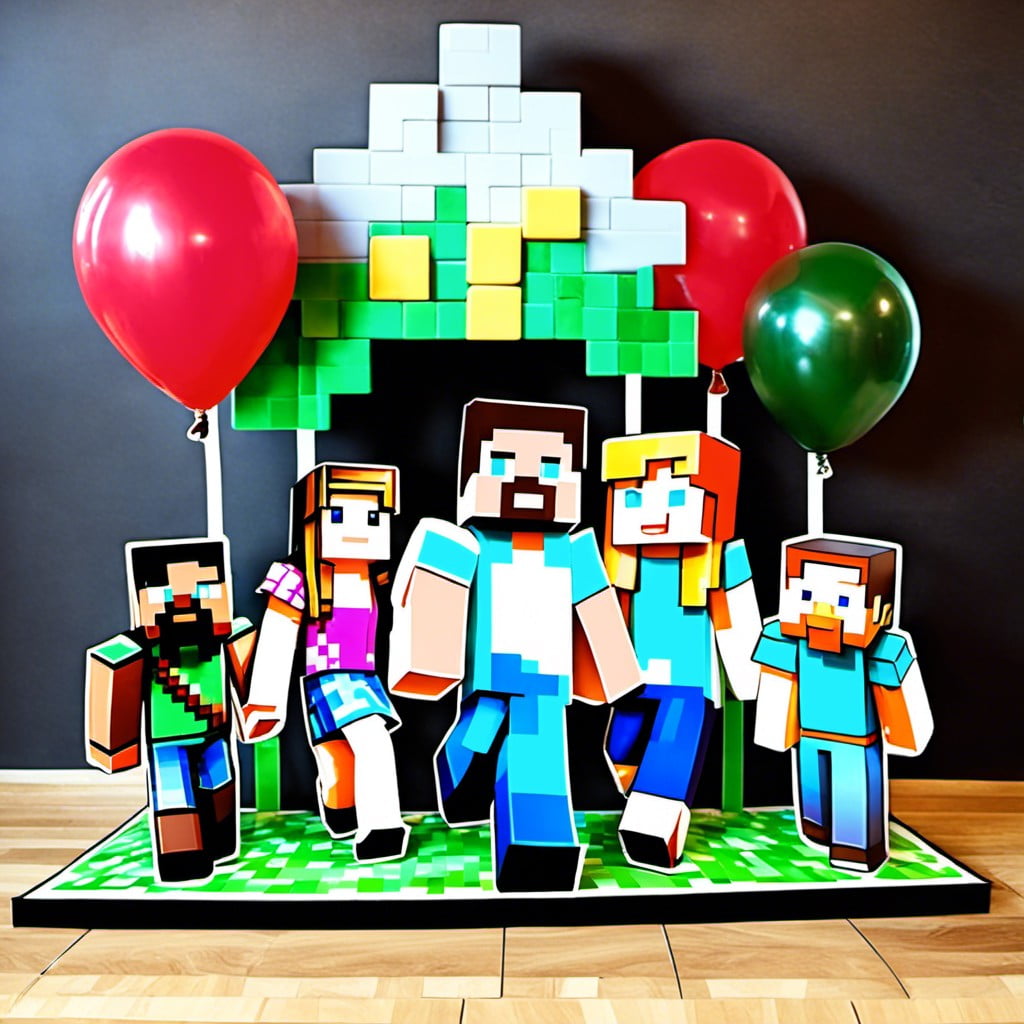 minecraft balloon standees