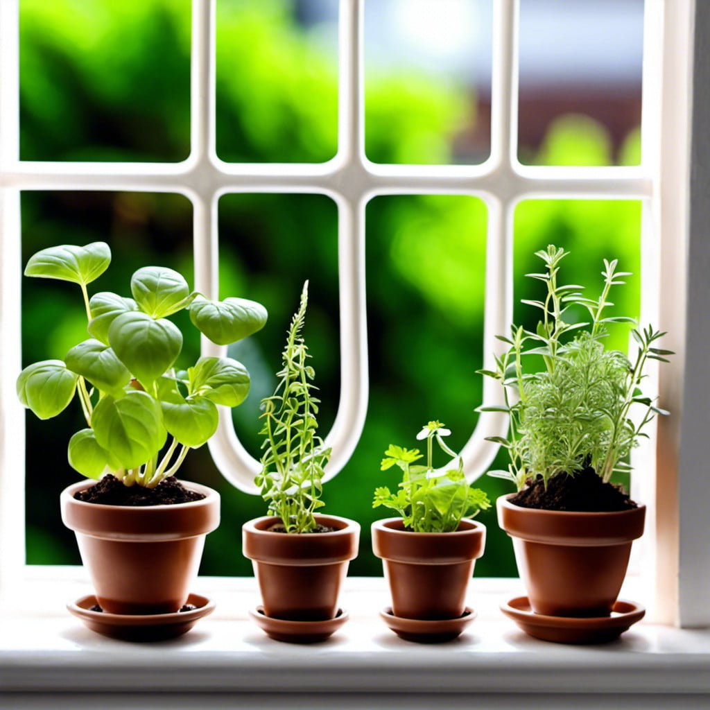 miniature herb garden