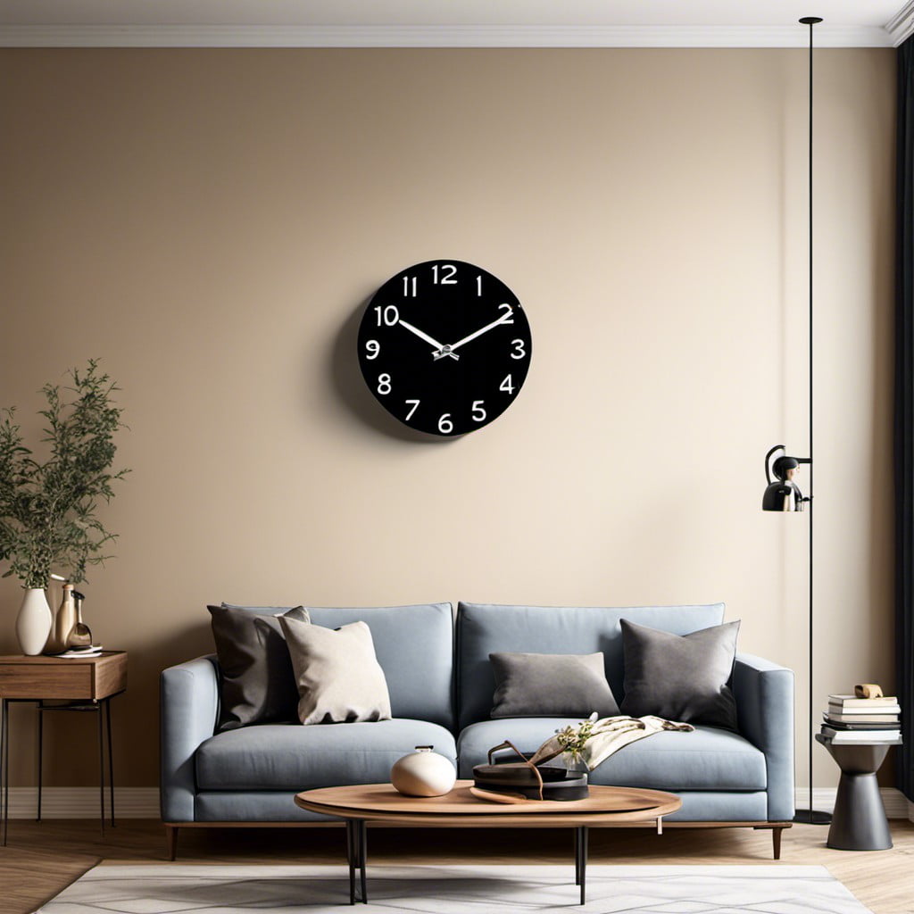 minimalistic invisible numbers clock
