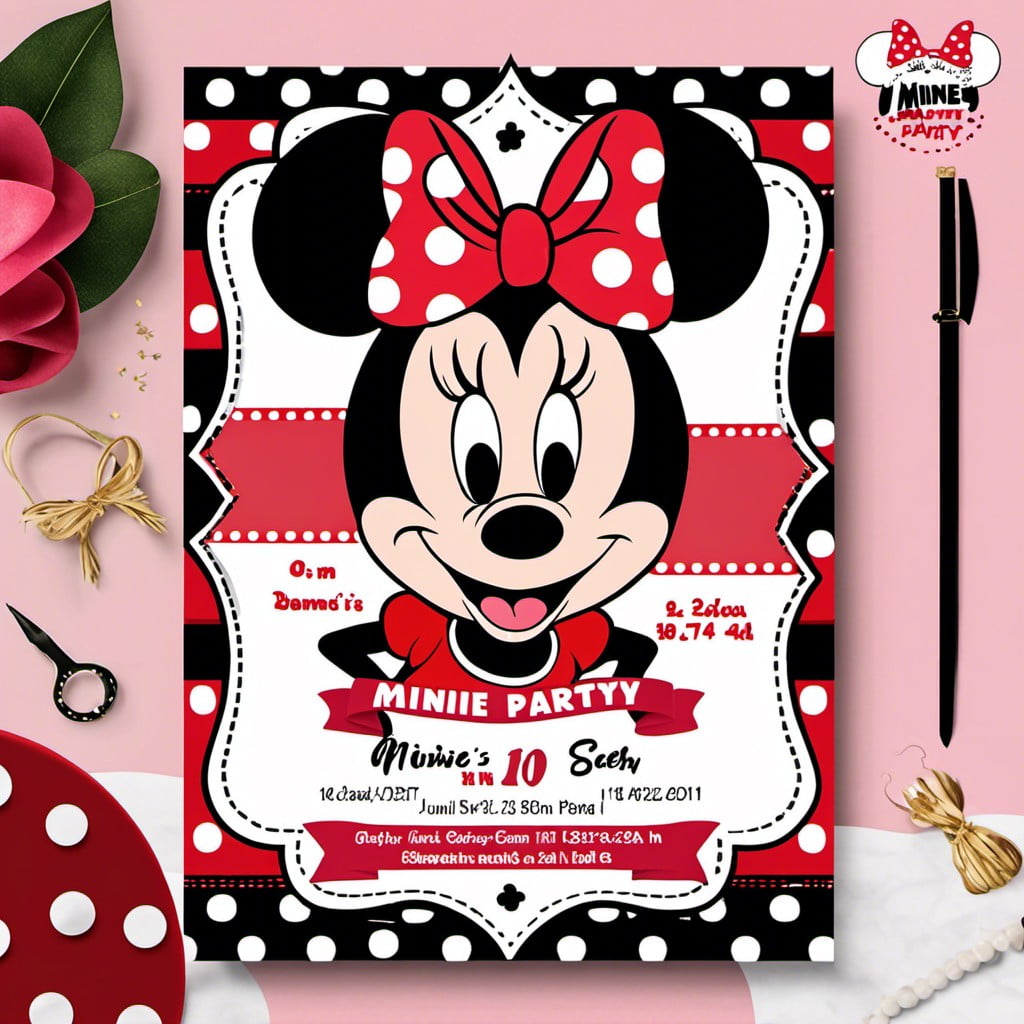 minnie mouse invitations