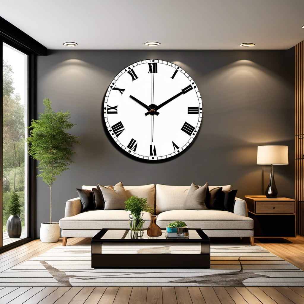 mirror clock for sparkling effect