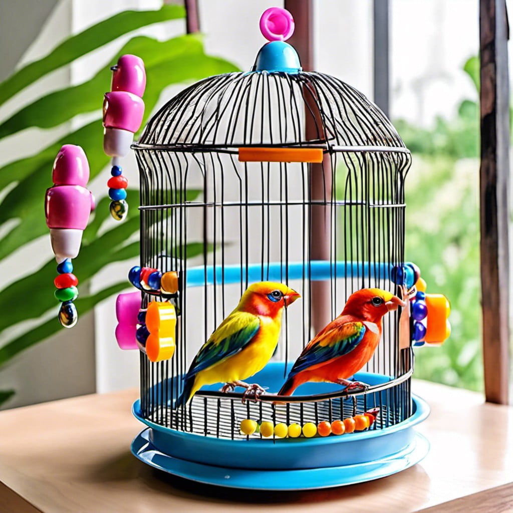 mirror toys for bird entertainment