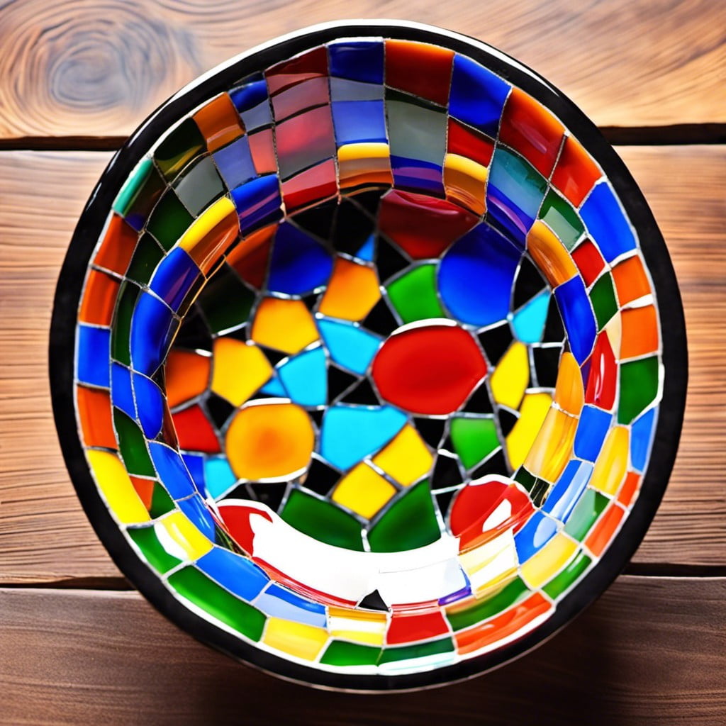 mosaic glass bowl